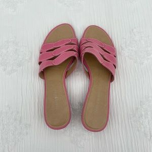 naturalizer pink leather kitten heels